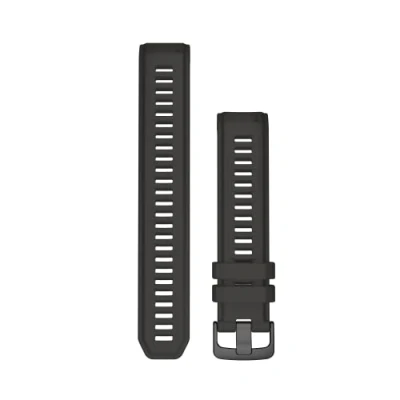 Bild av Garmin utbytbart armband, 22 mm, silikon, skiffergrå, lämplig för Instinct serien, bara klicka på och ut, byt möjligt utan verktyg