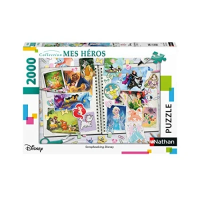 Bild av Nathan Pussel 2000 bitar Disney scrapbooking vuxna och barn från 14 år av hög kvalitet Perfekt insättning My Heroes Collection 87887
