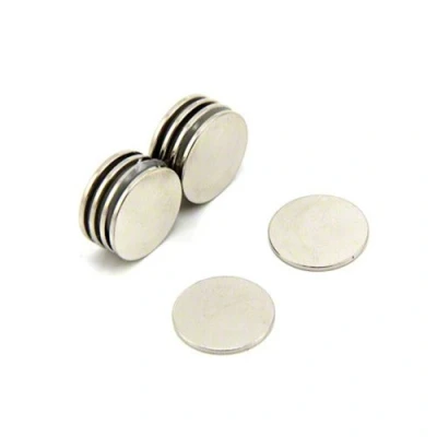 Bild av N42 Neodymmagnet för konst, hantverk, modelltillverkning, gör det själv, hobbyer, kontor och hem 15 mm diameter x 1 tjock 1,1 kg drag 10 pack
