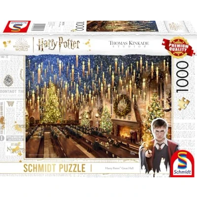 Bild av Schmidt Spiele 58578 Thomas Kinkade, Wizarding World, Harry Potter, Hall, 1000 bitar pussel, flerfärgad