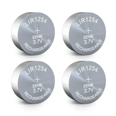 Bild av EEMB 4PACK LIR1254 uppladdningsbart batteri 3.7V litiumjon knappbatterier Myntcellsbatteri för hörlurar Bärbar enhet Klocka