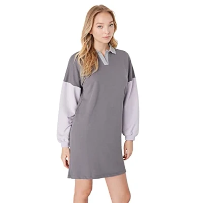 Bild av TRENDYOL Mini Shift Regular Dress för kvinnor, röd, XS