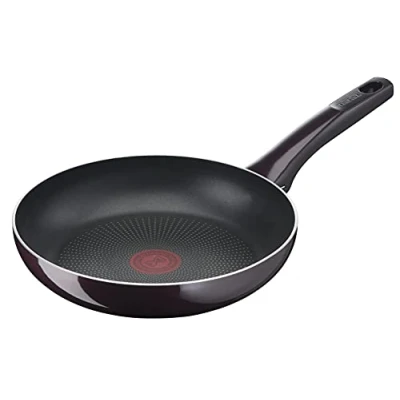 Bild av Tefal D52204 Resist Intense stekpanna 24 cm non stick tätning Flame Protect resistent termisk signal djup form enkel rengöring säker vinröd