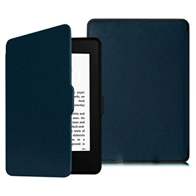 Bild av FINTIE Slimshell fodral för Kindle Paperwhite passar alla generationer före 2018 (passar inte helt nya 10:e generationen), Mörkblå