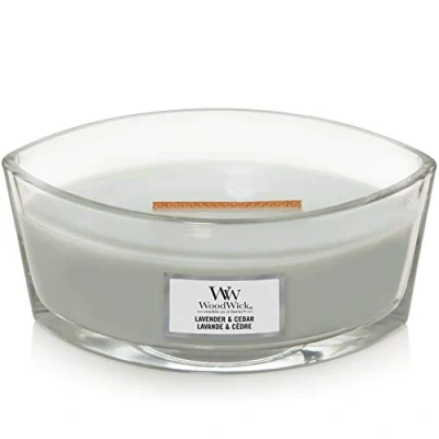 Bild av WoodWick Scented Candle Ellipse Lavender &amp; Cedar 9 cm / 19