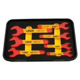 Bild av LASER TOOLS 6048 Kit de clés à fourche et polygonale cliquet Acier chrome vanadium