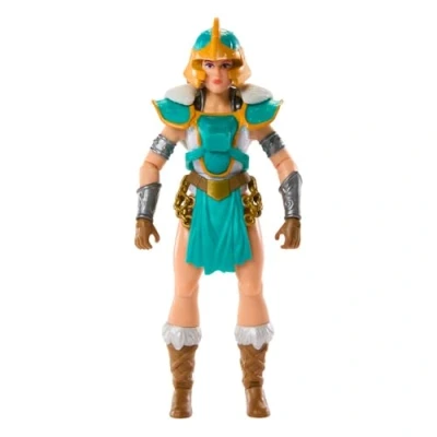 Bild av Masters of the Universe Origins Turtles Grayskull Teela actionfigur leksak i sköldpadda inspirerad rustning, 16 rörelsepunkter, TMNT och Motu Crossover, HTH15