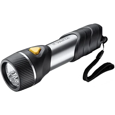 Bild av VARTA Day Light Multi LED F30 ficklampa med 14 lysdioder (inkl. 2 x D Longlife Power Batteri, perfekt för hushåll, camping, fiske, garage, nödsituationer, strömavbrott, utomhus)