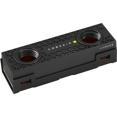 Bild av Corsair MP600 PRO XT 4TB Hydro X Edition Gen4 PCIe x4 NVMe M.2 SSD (upp till 7 100 MB/s sekventiell läsning och 6 800 skrivhastigheter, TLC NAND, serien XM2 vattenblock) svart