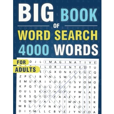 Bild av 4000 Word Search for Adults Large Print (200 Themed Puzzles): Find Puzzle Book Seniors &amp; Teens Anti eye strain and Relieve Stress