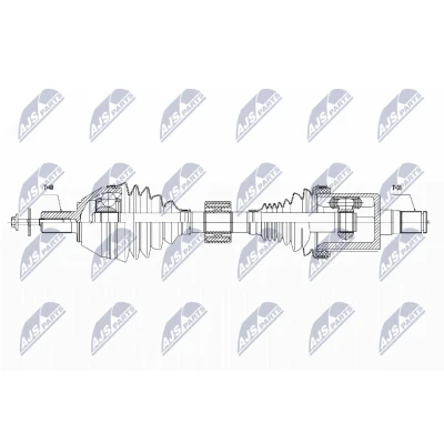 Bild av NTY NPW VV 040 Arbre de transmission Essieu avant gauche Boîte automatique VOLVO: V70 3, S80 II