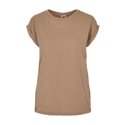 Bild av Urban Classics Curvy Ladies Extended Shoulder TEE Tshirt bas, Storlek: XL, Softtaupe