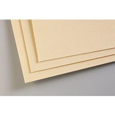 Bild av Clairefontaine Ref 197011C Pastelmatta kortark (paket med 5 ark) 360 gsm kort 24 x 32 cm majsfärg speciellt formulerad för användning pasteller