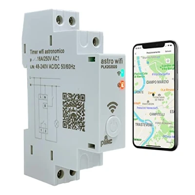 Bild av plikc Astronomisk tidsbrytare dagligen/veckovis wifi multifunktion 48 230 Vac astro