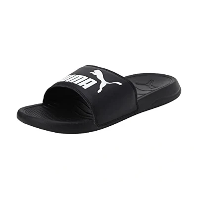 Bild av Puma Popcat 20 unisex vuxen Strandsandal Slide, Svart Black White, 49.5 EU