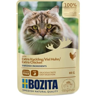 Bild av Bitar i sås Extra kyckling våtfoder för katt 12 x 85 g