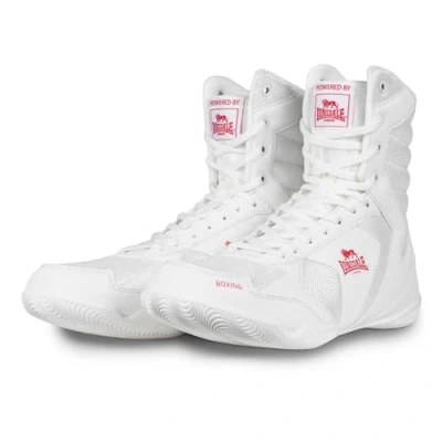 Bild av Lonsdale Unisex HESKIN boxningsskor, vit/röd, 42 EU, Vit röd, EU