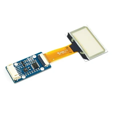 Bild av Waveshare 1,5 tum transparent OLED skärmmodul I2C SPI inbäddad drivrutin SSD1309 chip 128 x 64 pixlar ljusblå färgdisplay för Raspberry Pi/Arduino/STM32, full visningsvinkel