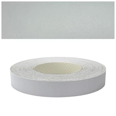 Bild av Mprofi MT® Melamin Kantband Kantlist med Smältlim 22mm x 5m Aluminium Självhäftande för Hyllmöbler, Byggskivor, Möbelskivor och Täckning av Kanten på en Standard MDF Skiva