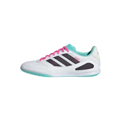 Bild av adidas Performance Super SALA III Fotbollsskor inomhusskor, Storlek: 42, White/aurora black/flash aqua Konstmaterial/textil