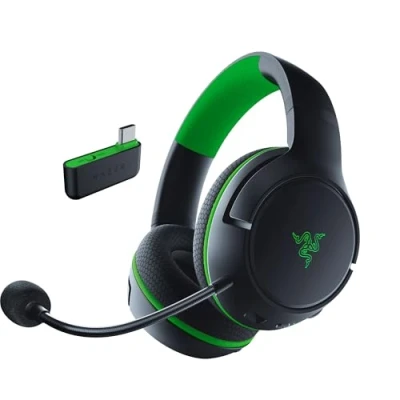 Bild av Razer Kaira HyperSpeed trådlöst spelheadset med flera plattformar för Xbox (HyperSpeed Wireless, TriForce 50 mm drivrutiner, HyperClear Cardioid Mic, FlowKnit Memory Foam kuddar) svart