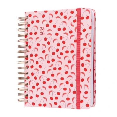 Bild av Kokonote A5 Academic Diary 2025 2026 Page A Day Cherry Dreams Planner With Stickers, Student Essentials For University, Back To School Supplies