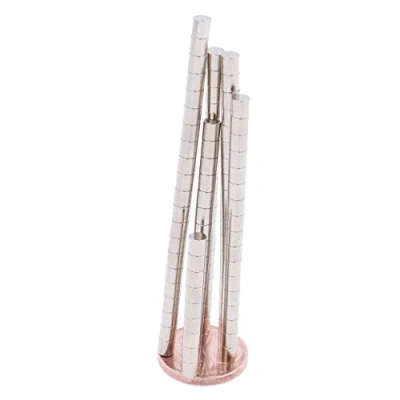 Bild av Brudazon 100 miniskivmagneter 3 x mm N52 starkaste nivå neodymiummagneter superstark Kraftmagnet för modelltillverkning, foto, whiteboard, kylskåp, hantverk liten, rund &amp; extra stark