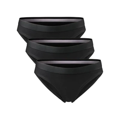 Bild av DANISH ENDURANCE 3 Pack Trosor i Ekologisk Bomull, OEKO TEX Certifierat Material, för Dam, Svart, S