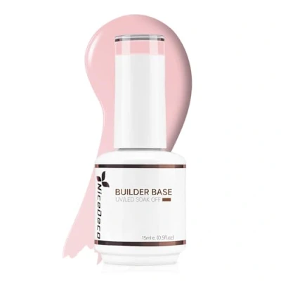 Bild av Nicedeco 8 i 1 Builder Base Strengthening Gel, 15ml UV/LED nagellack Clear Building Nail gel en flaska för naglar förlängning polska nagel reparation förstärkning, snabb manikyr 018