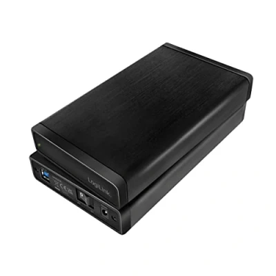 Bild av LogiLink UA0284 USB 3.0 hårddiskhölje för (3,5 tum) S ATA HDDs upp till 6 TB med AN/av brytare svart