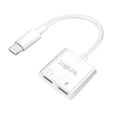 Bild av LogiLink UA0433 USB C® Audio Adapter Vit