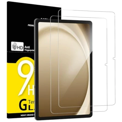 Bild av NEW&#039;C 2 pack, Skärmskydd Med Samsung Galaxy Tab A9+/ A9 Plus 11 Tum och installationsram ingår, bubbelfri, 9H hårdhet, 0,33 mm ultratransparent, ultrabeständigt härdat glas