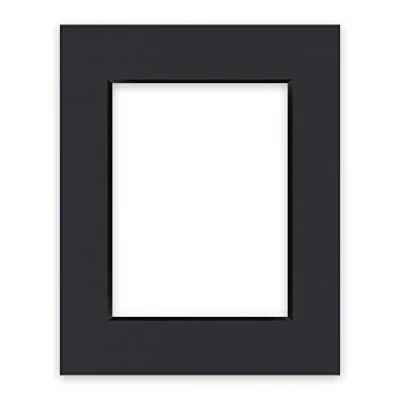 Bild av nielsen Conservation Passepartout kartong 1,5 mm yttre format 24x30 cm för bildformat 15x20 svart slät yta
