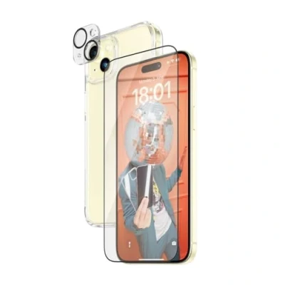 Bild av PanzerGlass Apple Iphone 15 Plus 6,7 Ultra Wide Fit Bundle + Picture Perfect Hardcase with D30