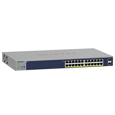 Bild av Netgear GS724TPv3 (GS724TP 300EUS) 24 Port Gigabit Ethernet PoE+ Smart Switch with 2 SFP Ports (190W)