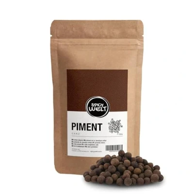 Bild av Spicy Welt Hel Kryddpeppar Allspice (250g) Hela Kryddpepparkorn för Soppor, Såser, Marinader &amp; Bakning Aromatisk Intensiv Smak 100% Naturlig, Utan Tillsatser