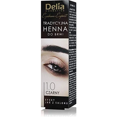 Bild av Delia Cosmetics traditionell ögonbrynsfärg svart effekt upp till 14 dagar utan ammoniak 2 g