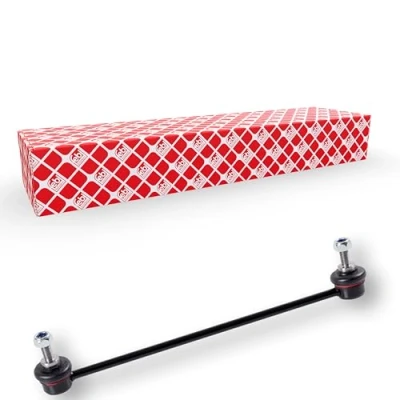 Bild av febi BILSTEIN 31570 Biellette de barre stabilisatrice Essieu avant droit 320 M10 x 1,25 Plus avec écrou autobloquant, Acier noir