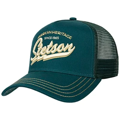 Bild av Stetson Since 1865 Trucker Keps Herrar snapback cap basebollkeps Snapback, med skärm, skärm Vinter Höst Vår Sommar One Size petrol