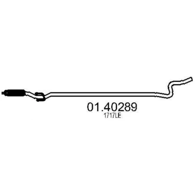 Bild av MTS 01.40289 Tuyau d&#039;échappement 2470 avant pour silencieux au milieu PEUGEOT: 207 3/5 portes, SW