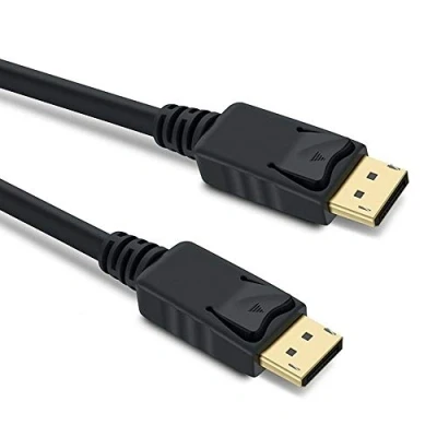 Bild av PremiumCord 8K DisplayPort 1,4 kabel M/M 2 m, till DisplayPort, 32,4 Gbps, Video 8K@30Hz, 5K@60Hz, 4K@120Hz 2160p, HDCP 2.2, guldpläterade anslutningar, svart