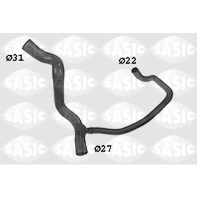 Bild av SASIC SWH4268 Durite De Refroidissement gauche inférieur RENAULT: CLIO 1