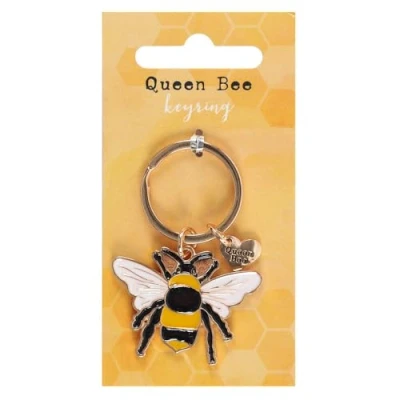 Bild av Jones Home &amp; Gift DP_41438 Nyckelring Queen Bee Emalj H 7 cm x B 4 D0,2 1 pack, flerfärgad