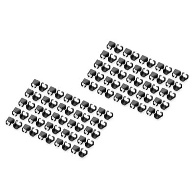 Bild av DIGITUS färgklämmor för RJ45 patchkablar färgorganisering av nätverkskablar att förbättra kabelhanteringen 100 stycken CAT 5e, 6 &amp; 6A LAN kablar AWG 24/7 till 27/7 Svart