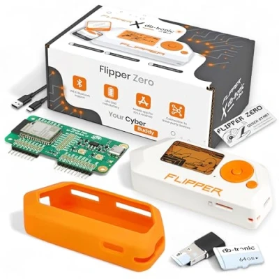 Bild av Flipper Zero Starter Full Set WiFi bräda Silikonfodral 64 GB microSD kort USB kortläsare