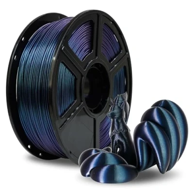 Bild av FLASHFORGE ABS filament 1,75 mm, bränd titanium kameleont färgväxling 3D skrivarfilament, ändrar färg med ljus och vinklar, 1 kg spole (2,2 lbs), tuff värmebeständigt