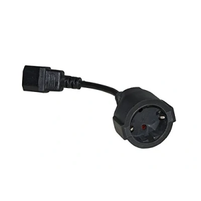 Bild av LINK lkadsk Tysk Schuko kontakt nätadapter IEC C14 hane, 15 cm