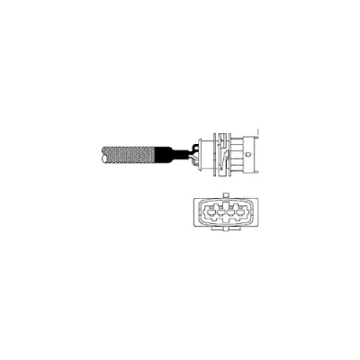 Bild av DELPHI ES10982 12B1 Sonde lambda doigt, chauffé OPEL: Astra G CC, Corsa B 3/5 portes, Berline, VAUXHALL: Mk1