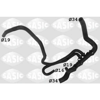 Bild av SASIC 3404116 Durite De Refroidissement gauche inférieur RENAULT: LAGUNA 3, Latitude, 3 Grandtour