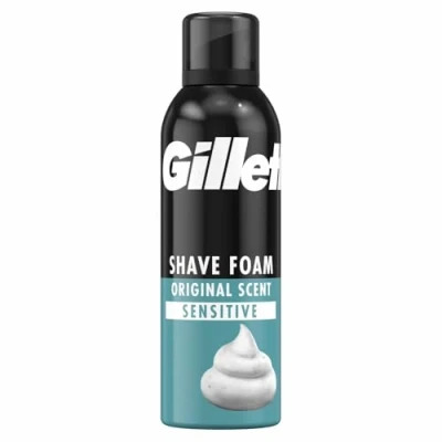 Bild av Gillette Classic skäggvård rakskum män (200 ml), gåva för